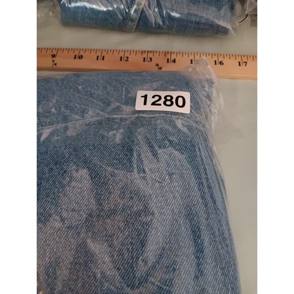 Riggs Workwear Vtg Wrangler Carpenter Jeans 36X34 Blue Fade Leather Trim Utility - Picture 13 of 13